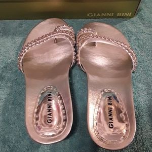 *2 For 20*  Gianni Bini 8M Silver Heels